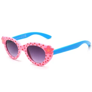Girls Star Flower Kids Sunglasses Cute Cartoon UV Protection Outdoor Eyewear with OEM ODM Custom Logo Manufacturing