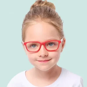Glasses Kids Eyeglasses Frame Blue Transparent Children and Adults Stock Optical Frames Unisex Light Blocking Retro Anti