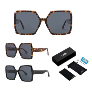 Glasses New Custom Logo Sunglasses Fashion Women’s Square Sunglasses Retro Oversized Luxury Sunglasses