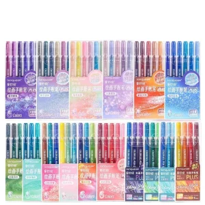 Glitter Gel Pen Collection Multi Color Themed Sets 6 Color Shimmer & Sparkle Gel Pen Packs for Journaling Gel Pens