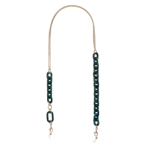 Gold-Plated Resin Glasses Chain for Women
