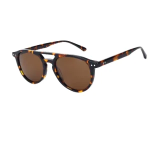 Gold Polarized Oval Full-Rim Sunglasses with UV400 Protection, Lightweight Frame, Anti-Glare Lenses