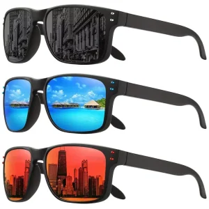 Golden Factory Custom Logo Outdoor Sports UV400 Polarized Driving and Fishing Sunglasses for Men