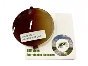 Gradient Colored TR/PC Polarized Resin Single Prescription UV400 Sunglasses Lenses HMC Brown Lens