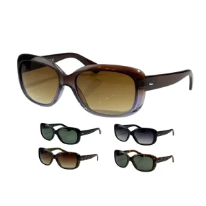 Gradient Glass-Lens Acetate Polarized Sunglasses UV400 Retro