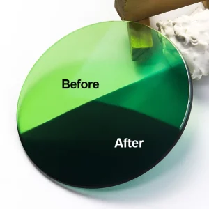 Green Photochromic Blue Light Blocking Outdoor Driving Optical Lenses