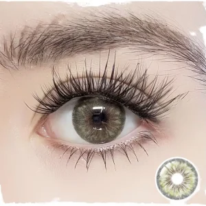 Green Soft Contact Lenses Half Year Wearable Natural Look