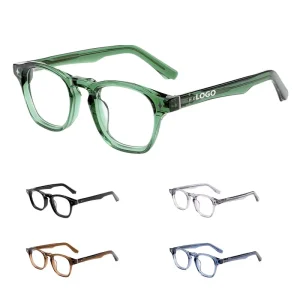 Green Vintage Classic Square Acetate Reading Glasses Eyewear Frames