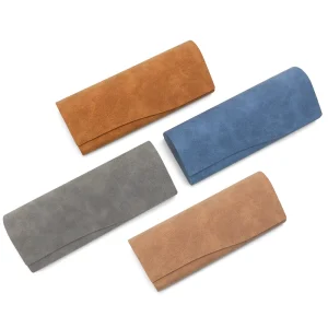 H020 Rectangle PU Leather Sunglasses Holder with Magnetic Closure and Hard Case