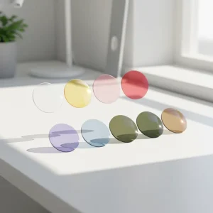 H&C Optik Optical Lenses 1.56 Photochromic HMC Optical Lentses 72mm Diameter Photo Brown Purple Green Optical Lens