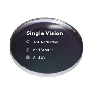 HMC Ophthalmic Lenses Two-Piece 70mm Single Vision 1.545 1.665MR-7 1.738MR-17 Resin Clear Eyeglasses UV-1 Protection
