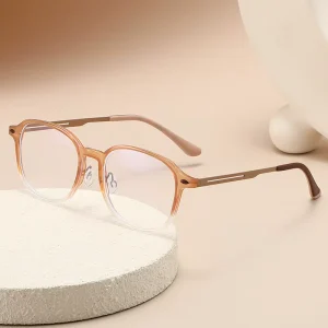 HS2232 Slim PC Metal Square Reading Glasses Presbyopia Eyeglasses for Men and Women Unisex Corrective