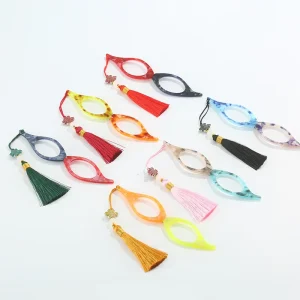 HS66373 1pc Slim PC Frame Unisex Foldable Handheld Presbyopia Corrective Reading Glasses