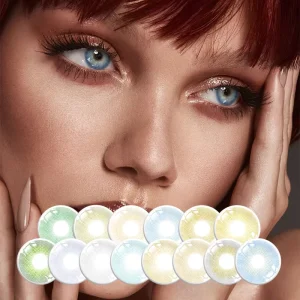 Haipurecon Conventional Contact Lenses Cosmetic Colored Contacts Lenses Big Eyes