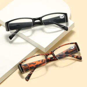 Half Frame Reading Glasses for Men and Women Presbyopia