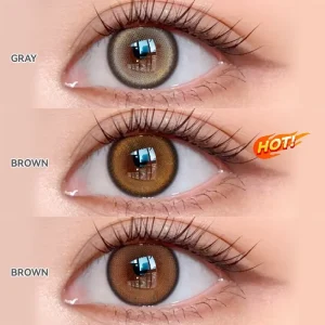 Half Year Black Soft Contact Lenses