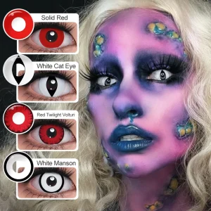 Halloween Anime Cosplay Soft Annual Sharingan Contact Lenses