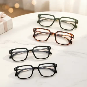 Handmade Acetate Square Optical Eyeglass Frames, Multicolor