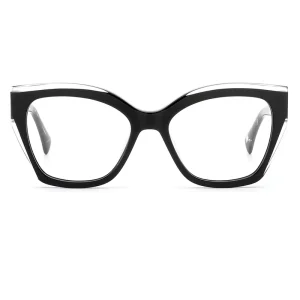 Handmade Cat-Eye Acetate Lamination Eyeglass Frames with Strong Hinge for Women