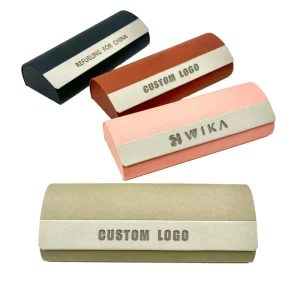 Handmade Embossed Hard Sunglass Case for Travel with Custom Logo