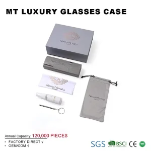 Handmade Grey Eyewear Packaging Case Box Set