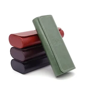Handmade Leather Crush-Proof Eyeglass and Sunglasses Case