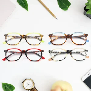 Handmade Square Acetate Optical Eyeglasses Frame for Men and Women