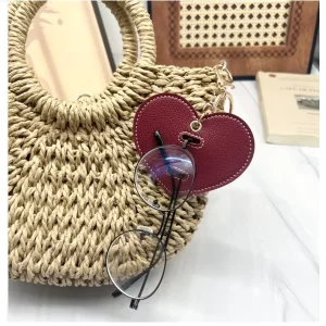Heart Eyeglass Holder Keychain Sunglasses Clip for Purses and Backpacks
