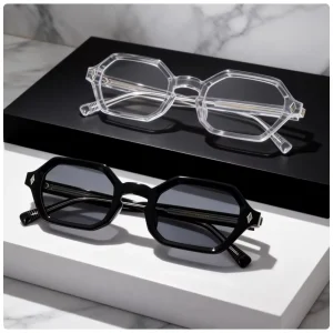 Hexagonal TR90 and Acetate Optical Eyeglass Frames