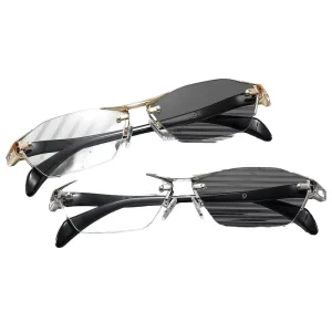 High End Diamond Studded Cat Eye Frame PC Material Sports Style Optical Glasses Anti Blue Light