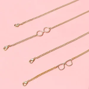 High End Eyewear Accessories Eye Glasses Charm Necklace Metal Sunglasses Holder Eyeglasses Chain Gold Plated