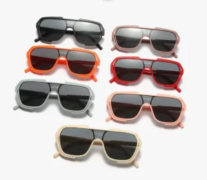 High End Fashion Children’s Sunglasses UV400 Sunscreen Frame Versatile Street Photography Enhances Personality for Both Male