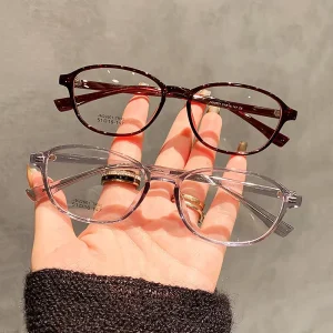 High Great Women’s Optical Frames for Glasses High Quality TR90 Lightweight Retro Small Oval Eyeglasses Frames