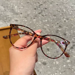 High Quality Eyeglass Lenses Anti Blue Light Big Round Eyeglasses Men’s Eyeglasses Frames