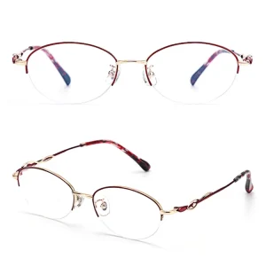 High Quality Fashion Metal Frame Eyeglasses Round Optical Glasses Frames for Men Women
