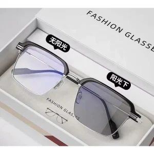 High Quality Half Frame Fashion Photochromic Glasses for Men Optical Frame Eyeglasses Frames Anti Blue Light Glasses