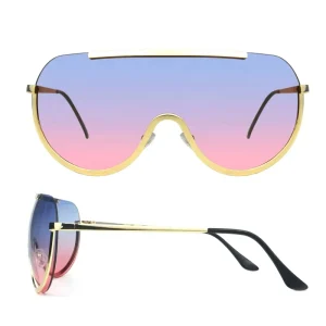 High Quality Ladies Sun Glasses Gradient Luxury Gradient Blue Black Gold Red Yellow Silver Gray Made Italy Private Label Womens