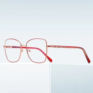 High Quality Metal Optical Frames Anti Blue Light Glasses Frame Spectacles for Women Eyewear Custom Brand