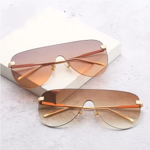 High Quality One Piece Sunglasses Manufacturer Oversized Shield Fashion Polarized PC Sunglasses