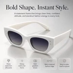 High Quality PC Sunglasses with Gradient Lenses UV400 Protective Sunglasses Fashionable Street Style Unisex Sunglasses