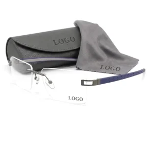 High Quality Rimless Glasses Frames for Men Flexible Temples Lightweight Men Optical Frame