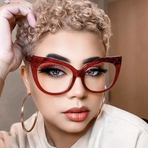 High Quality Shape Eyeglasses Frame Fashion Simple Anti Blue Light Lady Eyeglasses Frame