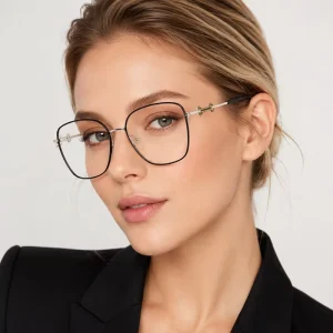 High Quality Spectacle Frames for Custom Lenses in Optical Shop Metal Eyeglasses OEM Ready for Private Label Brands