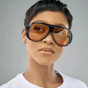 High Quality Square UV400 Full Frame Fashion Sunglasses for Unisex New Style Internet Celebrity Style