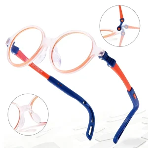 High Quality TR90 Student Kids Silicone Eyewear Frame Glasses with Nose Pad Colorful Kids Colored Glasses for Boys Girls