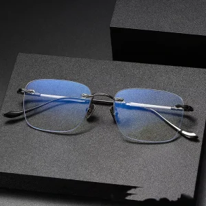 High Quality Titanium Rimless Frames Spectacles Optical Eye Glass Glasses for Men and Woman
