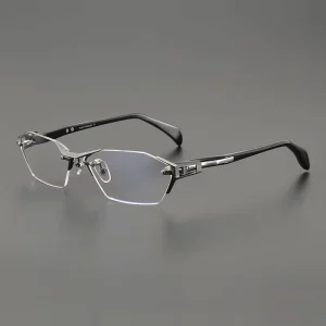 High Quality Titanium Rimless Frames Spectacles Optical Eye Glass Glasses for Men and Woman CS T1141