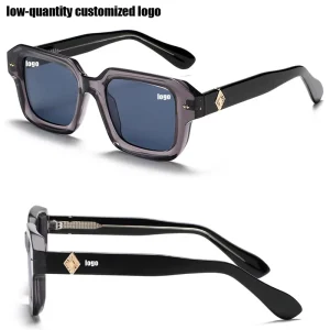 High Quality Trending Retro Rectangle Reinforced Wire Core Temples Sunglasses TR90 UV Protective Shades for Men and Women