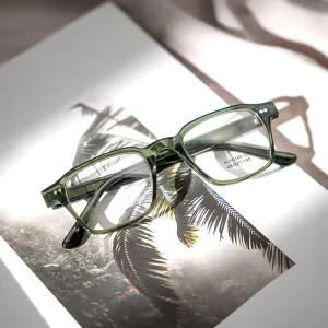 High Quality Vintage Diamond Square Acetate Temple Glasses Frames for Men Women Eyeglasses Myopia Reading Eyewear