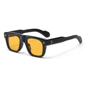 High Quality Vintage Trend Color Rice Nail Square Small Frame Fashion Custom Unisex Sunglasses UV400 PC Full Rim Low Price